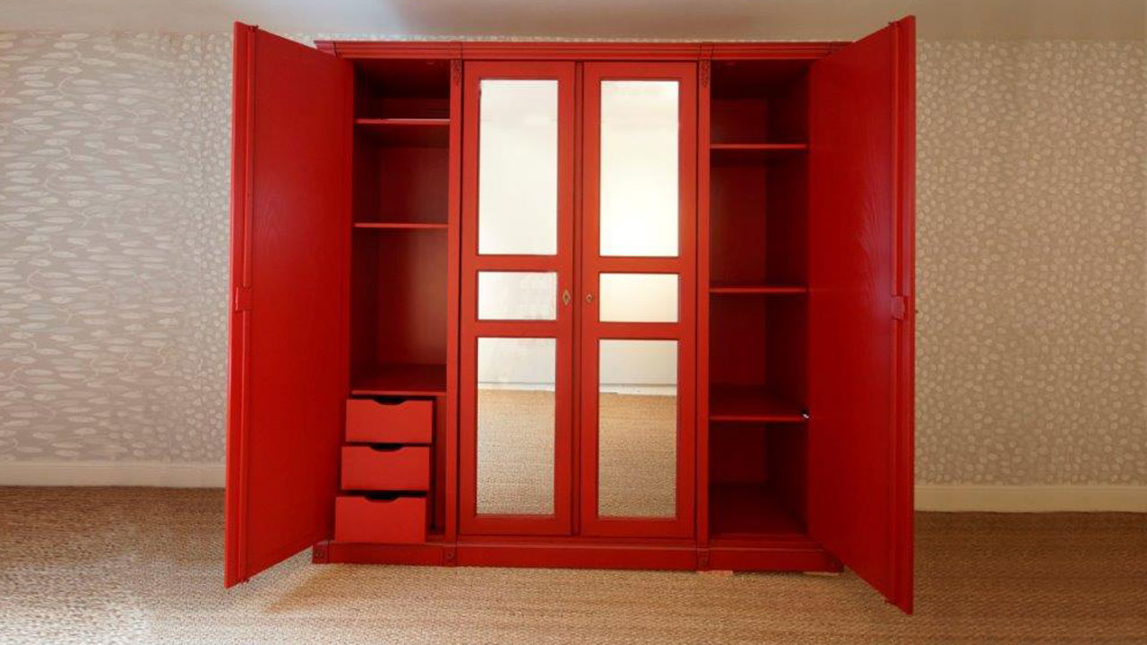 Siguier Red Wardrobe (ex display) GHShaw Ltd