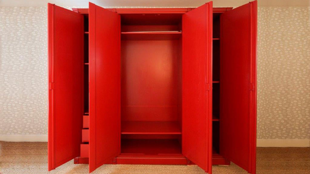 Siguier Red Wardrobe (ex display) GHShaw Ltd